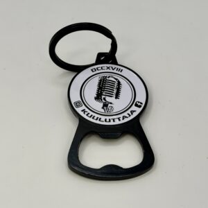 Kuuluttaja pullonavaaja avaimenperä